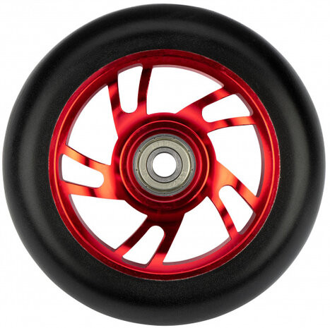 wielen stuntstep 85A 100 x 24 mm PU rood 2 stuks
