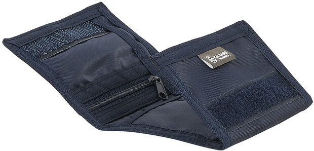 portemonnee junior 12,5 x 9,5 cm polyester blauw