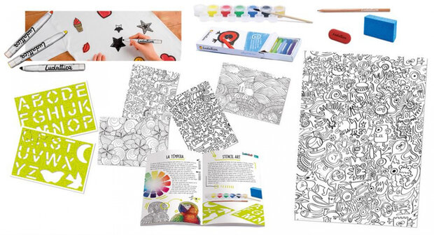 knutselset Doodle Art Ludolab 7 x 30 x 8 cm