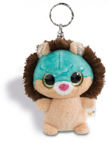 sleutelhanger leeuw junior 9 cm pluche bruin
