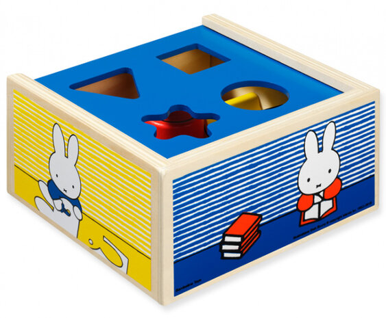 vormenstoof Nijntje junior 14 cm hout 5-delig