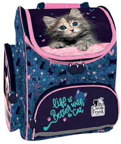 rugzak meisjes 15 liter polyester donkerblauw