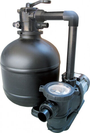 zwembadfilterset Pro 13 m&sup3;/uur zwart 8-delig