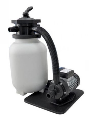 zwembadfilterset Eco 8 m&sup3;/uur wit 600W 8-delig