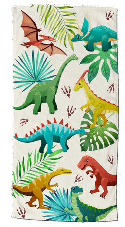 strandlaken Dinos jongens 75 x 150 cm velours