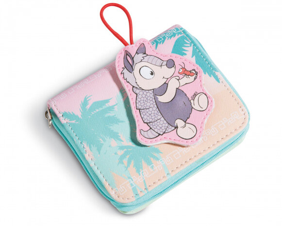portemonnee Wild Friends 12 cm junior polyester blauw