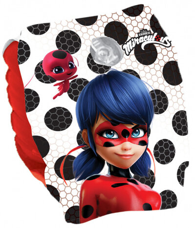 zwemvleugeltjes Ladybug 25 x 15 cm PVC rood/wit