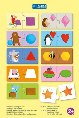 leerpuzzel vormen junior karton 21-delig