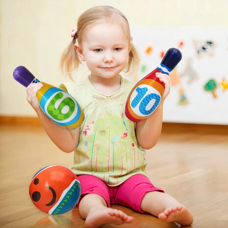 bowlingset junior 6,5 x 19 cm foam 12-delig