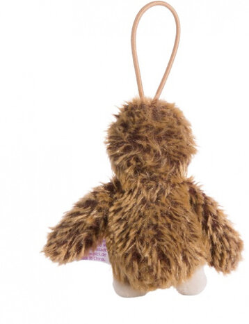 knuffelhanger Luiaard Right junior 10 cm polyester bruin