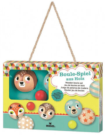 jeu de boules junior 6 cm hout 7-delig