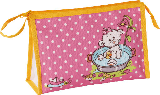 toilettas Little Sister meisjes 23 x 15 cm polyester roze