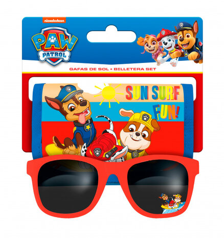 portemonnee met zonnebril Paw Patrol jongens 2-delig