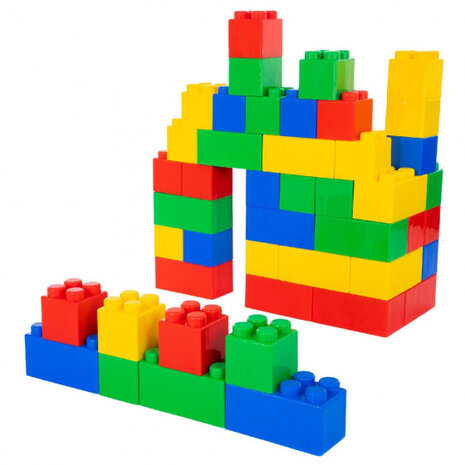 blokkenset Klassiek junior 21,5 x 12 cm 45-delig