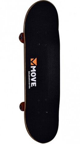 skateboard Cool Boy 71 cm hout/aluminium zwart/oranje