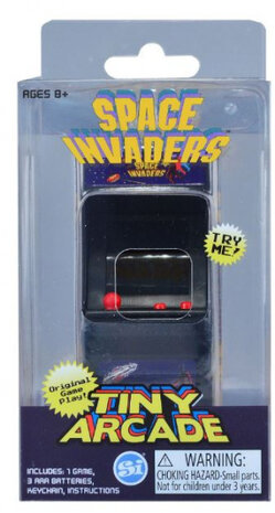 speelautomaat Space Invaders 6 x 8 x 13 cm blauw