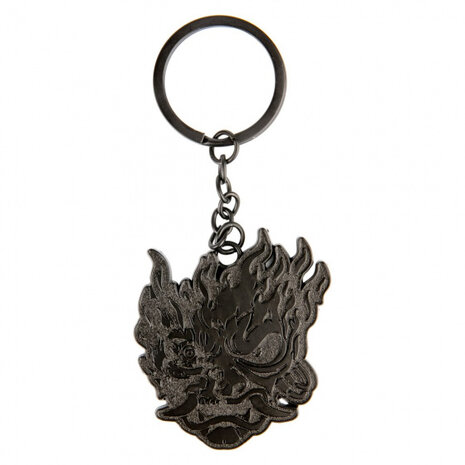 sleutelhanger Samurai Demon metaal zwart