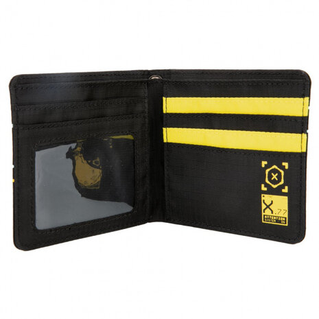 portemonnee Hack Bifold 12 x 10 x 2 cm polyurethaan zwart