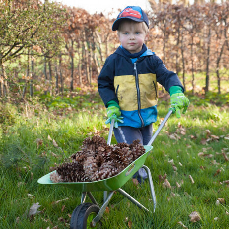 kruiwagen Kids in the Garden 76 cm staal groen