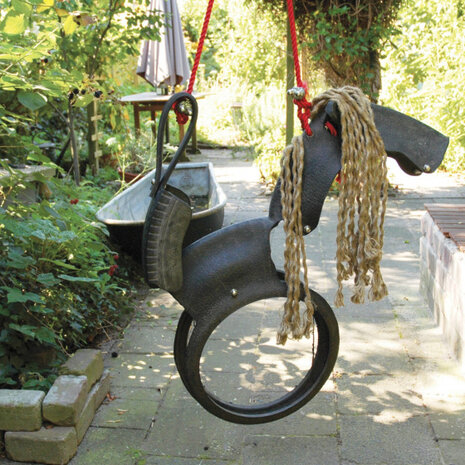 schommel Kids in the Garden 104 cm rubber zwart