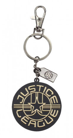 sleutelhanger Superman Golden Logo metaal zwart/goud