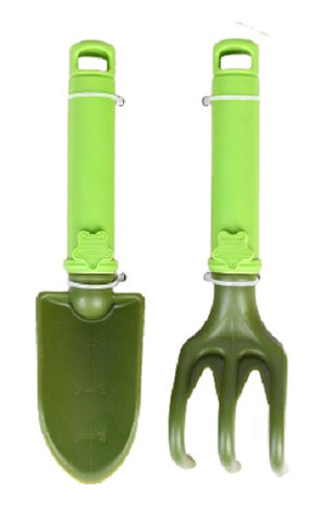tuingereedschap 22 cm junior groen 2-delig