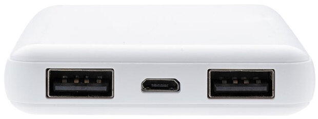 powerbank antimicrobieel 5.000 mAh wit