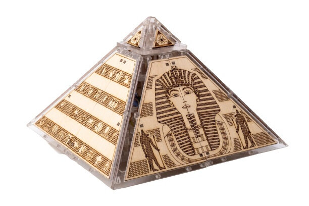 bouwpakket Secret of Egypt 12 x 8,6 cm hout bruin
