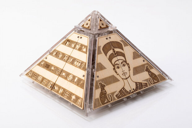bouwpakket Secret of Egypt 12 x 8,6 cm hout bruin