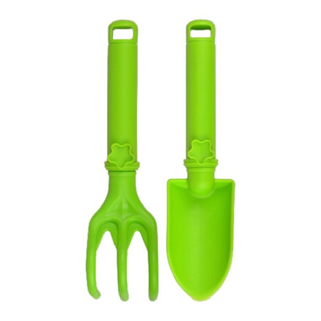 tuingereedschap Kids in the Garden groen 2-delig