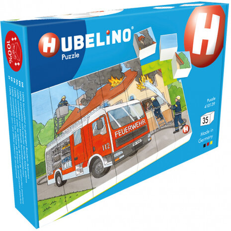 puzzel brandweer junior 26,5 x 18,2 cm 35 stukjes