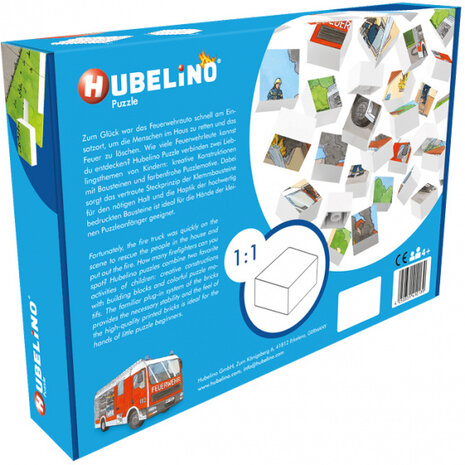 puzzel brandweer junior 26,5 x 18,2 cm 35 stukjes