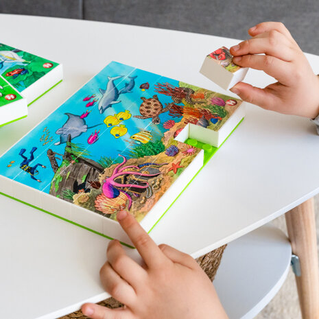 puzzel onderwaterwereld junior 26,5 cm 35 stukjes