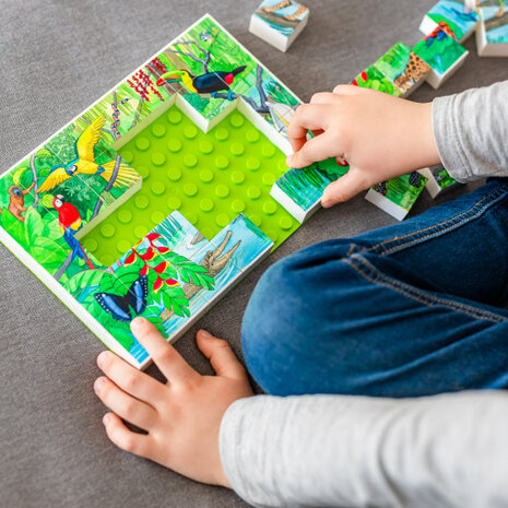 puzzel regenwoud junior 26,5 x 18,2 cm 35 stukjes