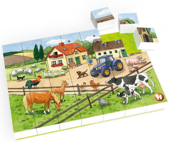 puzzel boerderij junior 26,5 x 18,2 cm 35 stukjes