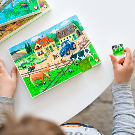 puzzel boerderij junior 26,5 x 18,2 cm 35 stukjes