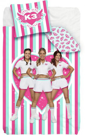 dekbedovertrek K3 Dromen 140 x 200 cm katoen roze