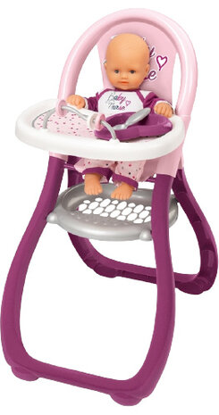 babypoppenstoel Baby Nurse 40,64 x 71,12 cm roze/paars