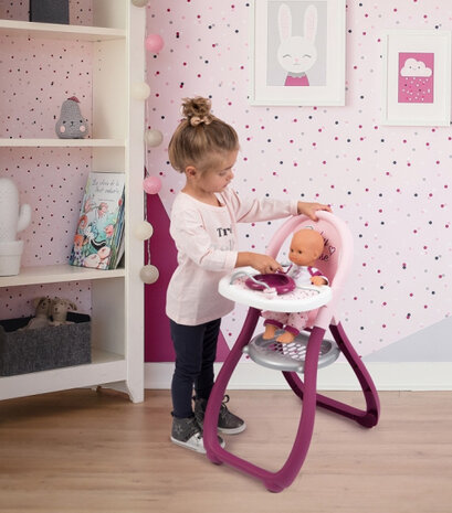 babypoppenstoel Baby Nurse 40,64 x 71,12 cm roze/paars