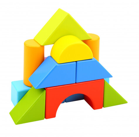 houten blokken junior 21,5 x 21,5 cm hout