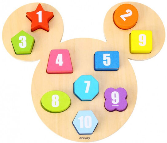 vormenpuzzel Mickey Mouse junior 9 x 12 cm 11-delig