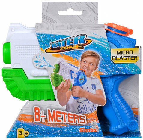 waterpistool Waterzone Micro Blaster 21 cm blauw