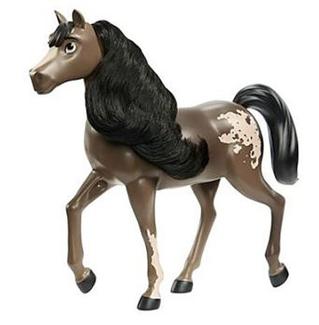paard junior 20 cm donkerbruin/zwart