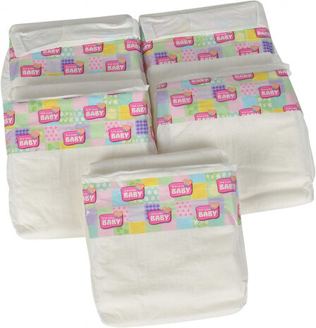 luierset New Born Baby junior wit 5 stuks mt 38-43
