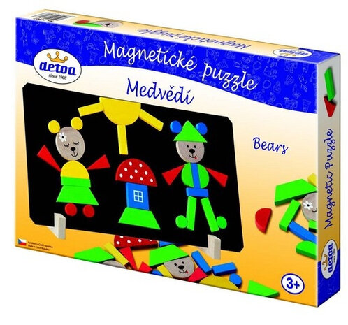 magneetpuzzel beren junior 31 x 16,5 cm 40-delig