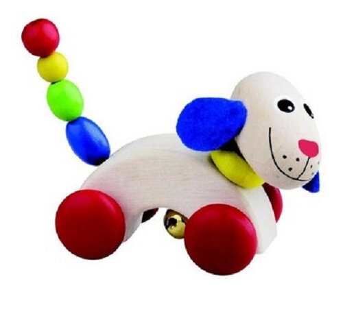 speelfiguur hond junior 12 x 8 cm hout