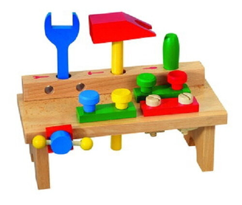 werkbank junior 25 x 14 cm hout 17-delig