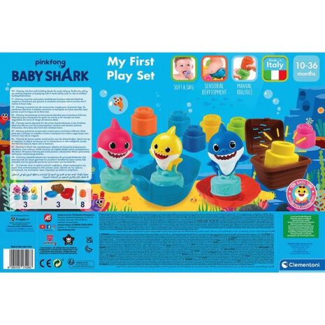 badspeelgoed Baby Shark junior 15-delig