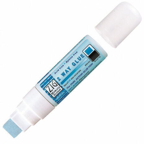 lijmstift ZIG beitelvormige punt 15 mm blauw/transparant