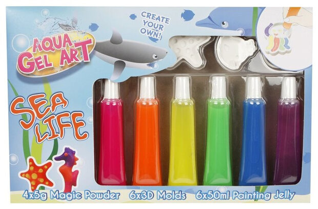 maak je eigen 3D Sealife junior gelfiguren 16-delig